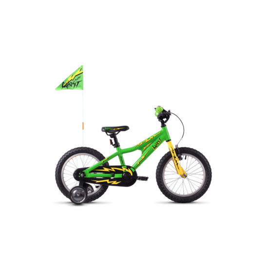 Купити Велосипед  Ghost POWERKID 16", зелено-жовто-чорний, 2021 (арт 18PK1007) у Києві - фото №1